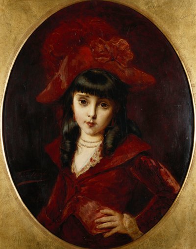 Den røde kjole, 1881 af Leon Herbo