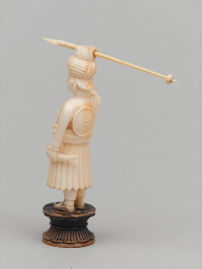 Sort bonde, skakbrik, Indien, 1820 ca af Leon Hornecker