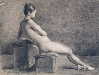 Model i profil, c1853-1922 af Leon Joseph Florentin Bonnat