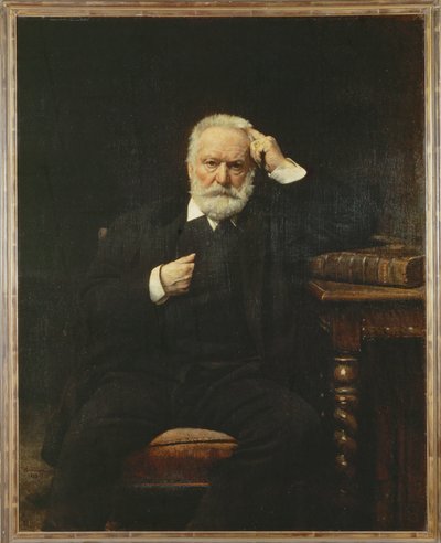 Digteren Victor Hugo i 1879 ... (maleri på lærred) af Leon Joseph Florentin Bonnat