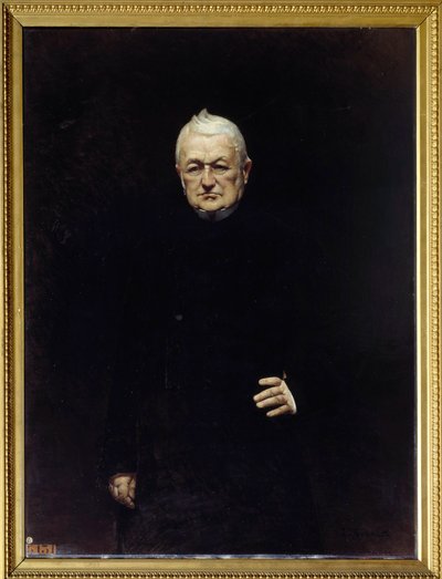 Portræt af Adolphe Thiers (1797-1877) Republikkens præsident Maleri af Leon Joseph Bonat (1833-1922) 1800-tallet søn. 1,15x0,92 m. af Leon Joseph Florentin Bonnat
