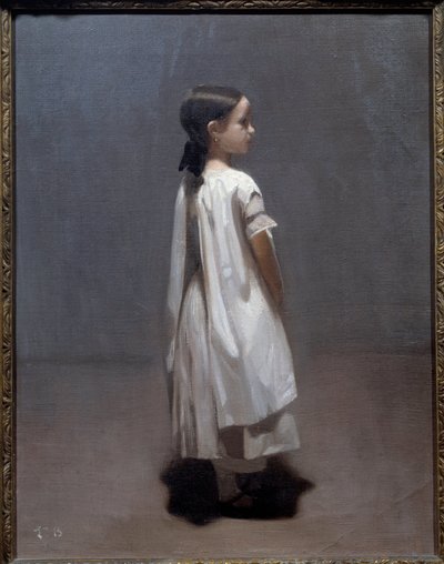 Kunstnerens lillesøster omkring 7 eller 8 år. Maleri af Leon Joseph Bonnat (1833-1922) 1850 Søn. 0,35x0,27 m Bayonne, Musee Bonnat af Leon Joseph Florentin Bonnat