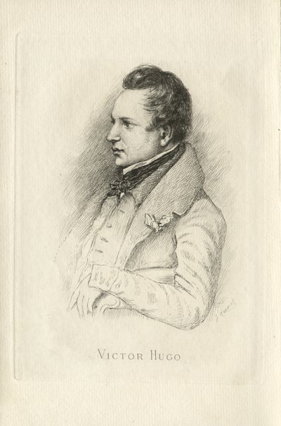 Portræt af Victor Hugo 1802-1885 af Leon Noel
