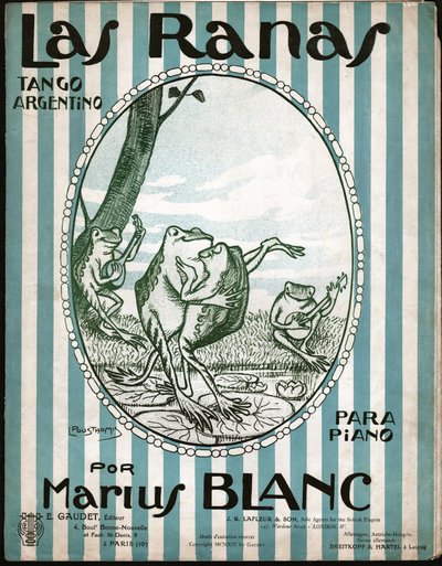 Frøer danser tango. 1914 (illustration) af Leon Pousthomis