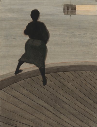 Fiskerkvinde på molen af Leon Spilliaert
