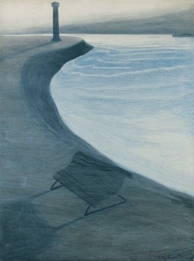 Strandpromenaden, Oostende; La Digue de Mer, Oostende af Leon Spilliaert