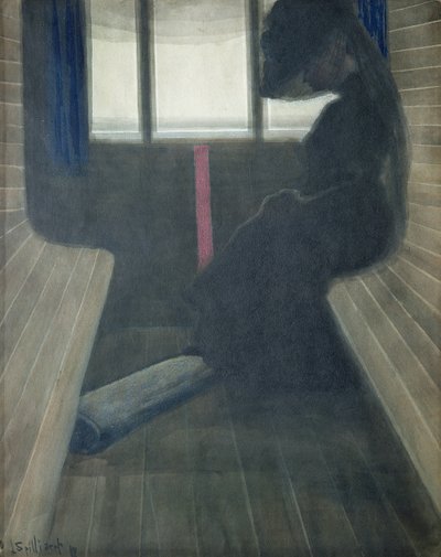 Kvinden i toget, enken af Leon Spilliaert