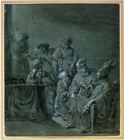 Et bibelsk emne, 1600-tallet. af Leonard Bramer