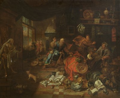 Døden hos Ågerkarlen af Leonard Bramer