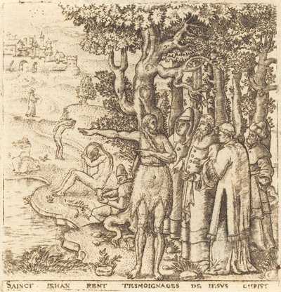 Johannes Døberen vidner for Kristus af Leonard Gaultier