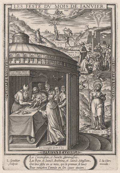 Januarfestlighederne (januar: omskæringen) af Leonard Gaultier