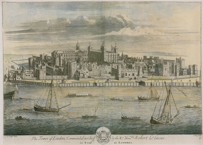 Tower of London kommanderet af den højre ærede Robert Lucas af Leonard Knyff