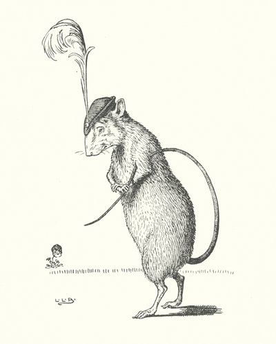 Og rotten havde en fjer i sin hat (litografi) af Leonard Leslie Brooke