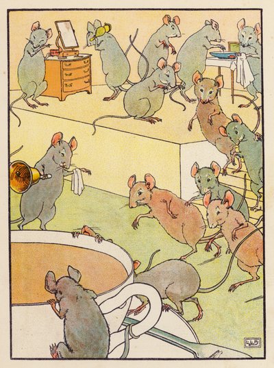 Calico Pie (farvelitografi) af Leonard Leslie Brooke