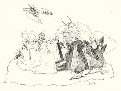 Fiddle-de-dee, fiddle-de-dee (gravering) af Leonard Leslie Brooke