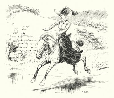 Jeg havde en lille pony, hans navn var Dapple-grey (gravering) af Leonard Leslie Brooke