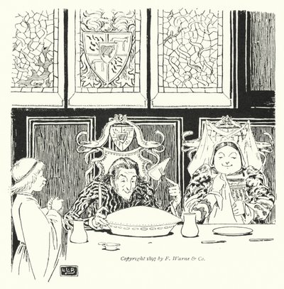 Jack Sprat kunne ikke spise fedt, hans kone kunne ikke spise magert (gravering) af Leonard Leslie Brooke
