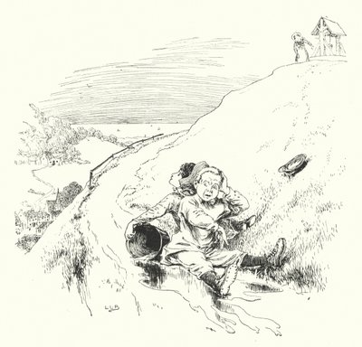 Jack og Jill gik op ad bakken (gravering) af Leonard Leslie Brooke