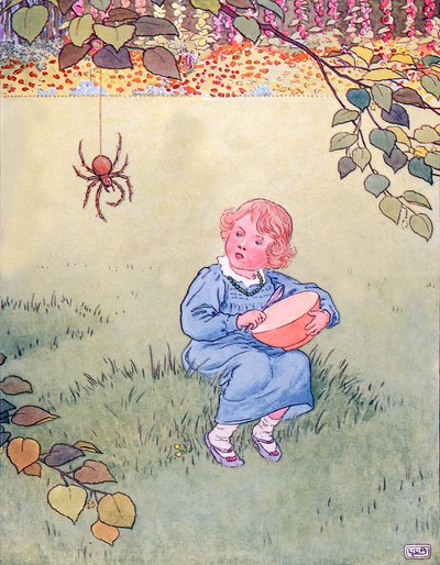 Lille Miss Muffet af Leonard Leslie Brooke