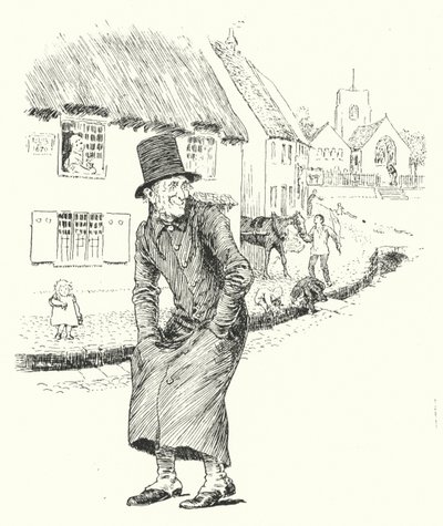Gamle Abram Brown er død og væk, du vil aldrig se ham mere (gravering) af Leonard Leslie Brooke