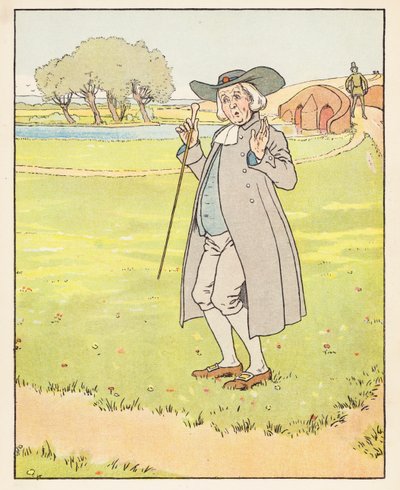 Den gyldne gås (farvelitografi) af Leonard Leslie Brooke