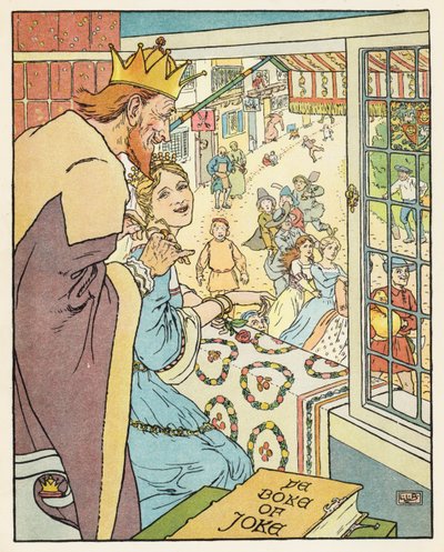 Den gyldne gås (farvelitografi) af Leonard Leslie Brooke