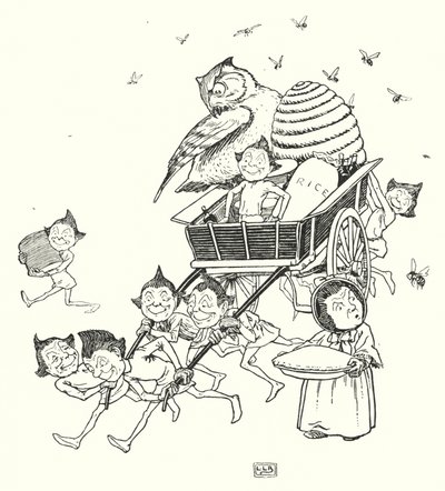 The Jumblies (litho) af Leonard Leslie Brooke