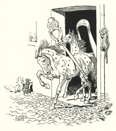 Nøddeknækkerne og sukkertangen (litho) af Leonard Leslie Brooke