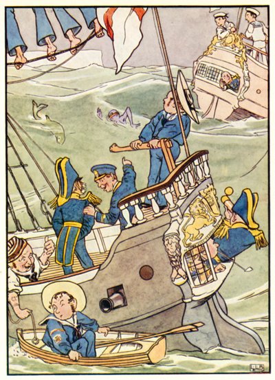 The Pobble who has no tæer (farve litho) af Leonard Leslie Brooke