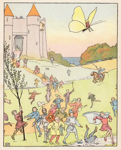 Tom Thumb (farvelitografi) af Leonard Leslie Brooke