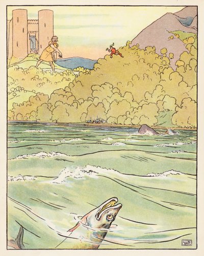 Tom Thumb (farvelitografi) af Leonard Leslie Brooke