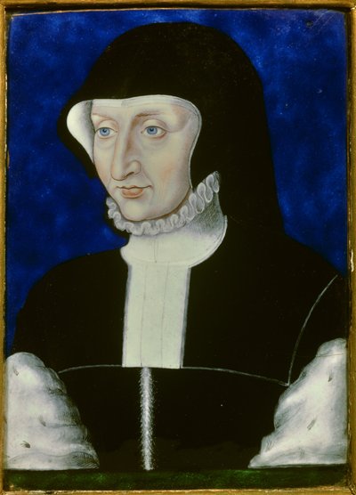 Portræt af Antoinette de Bourbon, af Leonard Limosin