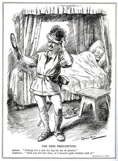 Udfordringen til Lloyd George og koalitionsregeringen fra Labour, januar 1920 af Leonard Raven Hill