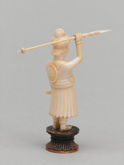 Sort bonde, skakbrik, Indien, 1820 ca af Leonard Wells Volk