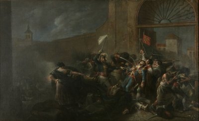 Daoíz døde i Monteleón Artillery Ground af Leonardo Alenza