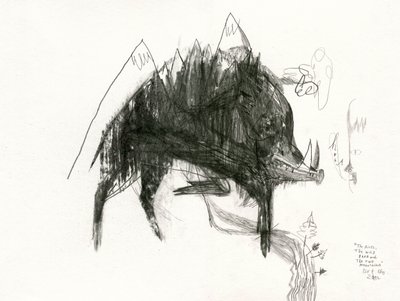 Mørkt bjergvildsvin af Leonardo Flores