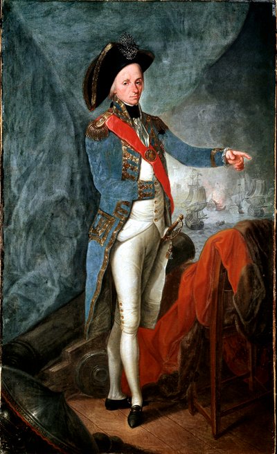 Portræt af Horatio Nelson af Leonardo Guzzardi