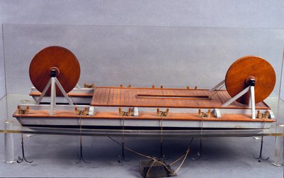 Flodmudder, model af Leonard de Vinci (Leonardo da Vinci) (1452 - 1519). Museum for Videnskab og Teknologi, Milano. af Leonardo da (after) Vinci