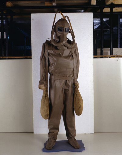 Scuba model lavet efter modellen designet af Leonardo da Vinci (Leonardo da Vinci). af Leonardo da (after) Vinci