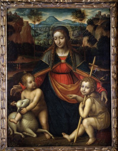 The Virgin - Leonardo da Vinci-skolen, Menton-museet af Leonardo da (school of) Vinci