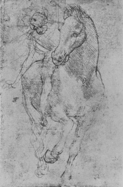 En rytter, c1480 1945 af Leonardo da Vinci