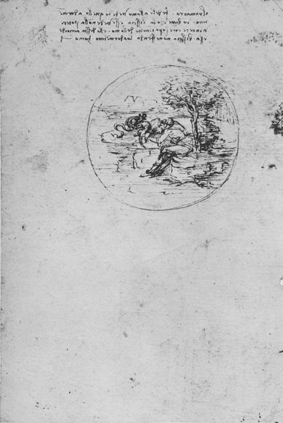 Allegory of the Lizard Symbolizing Truth, c1480 1945 af Leonardo da Vinci