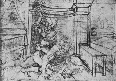 Aristoteles og Phyllis, c1480 1945 af Leonardo da Vinci