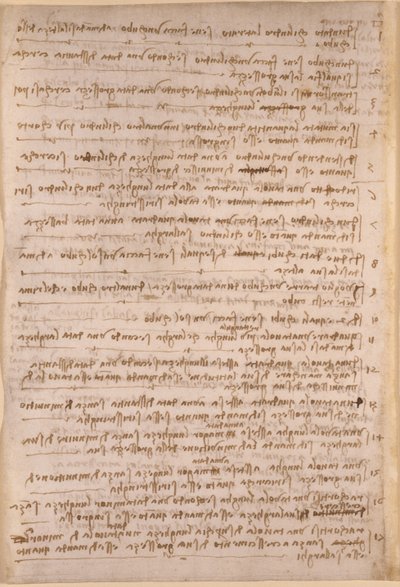 Arundel 263, f.154v, Leonardo da Vincis noter fra 