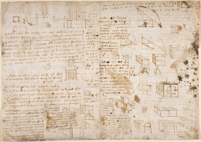 Arundel 263, f.223v Noter og diagrammer fra 