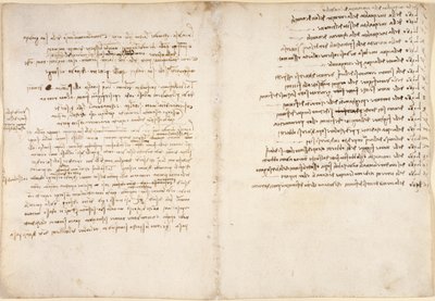 Arundel 263, f.58v, f.45, Noter om vand, fra 
