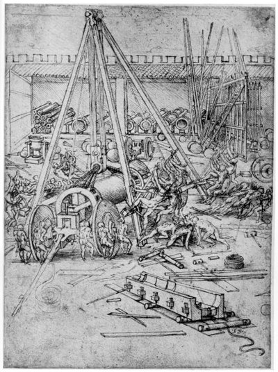 Kanonstøberi, 1487 1954. af Leonardo da Vinci