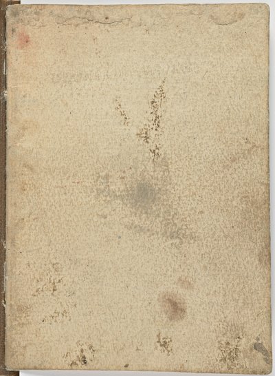 Kode for fugleflyvning, c. 1505-06, papirmanuskript, cc. 18, omslag I af Leonardo da Vinci