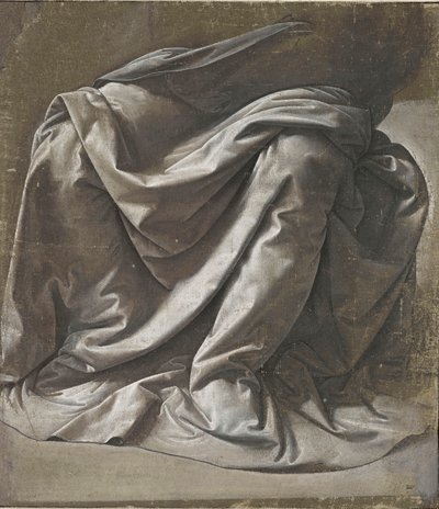 Draperi til en siddende figur, ca 1478. af Leonardo da Vinci