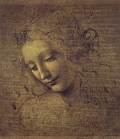 Leder af en kvinde La Scapigliata, 1500-tallet af Leonardo da Vinci